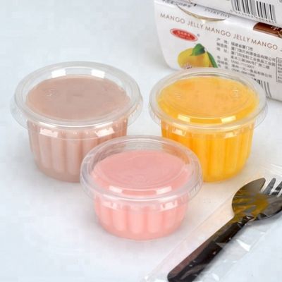 رخيصة الايكولوجية-- ودية 10oz كوب واضح من البلاستيك PET لآيس كريم مع غطاء المزود